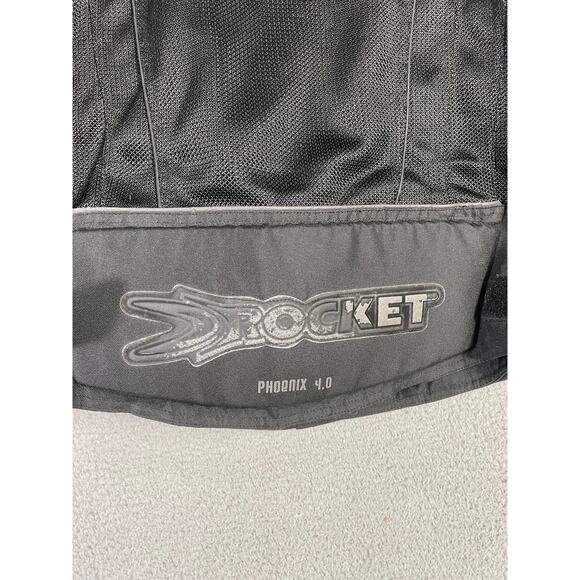 Joe Rocket Phoenix 4.0 Mesh Motorcycle Jacket Black Armor L Riding Racing - Picture 10 of 12